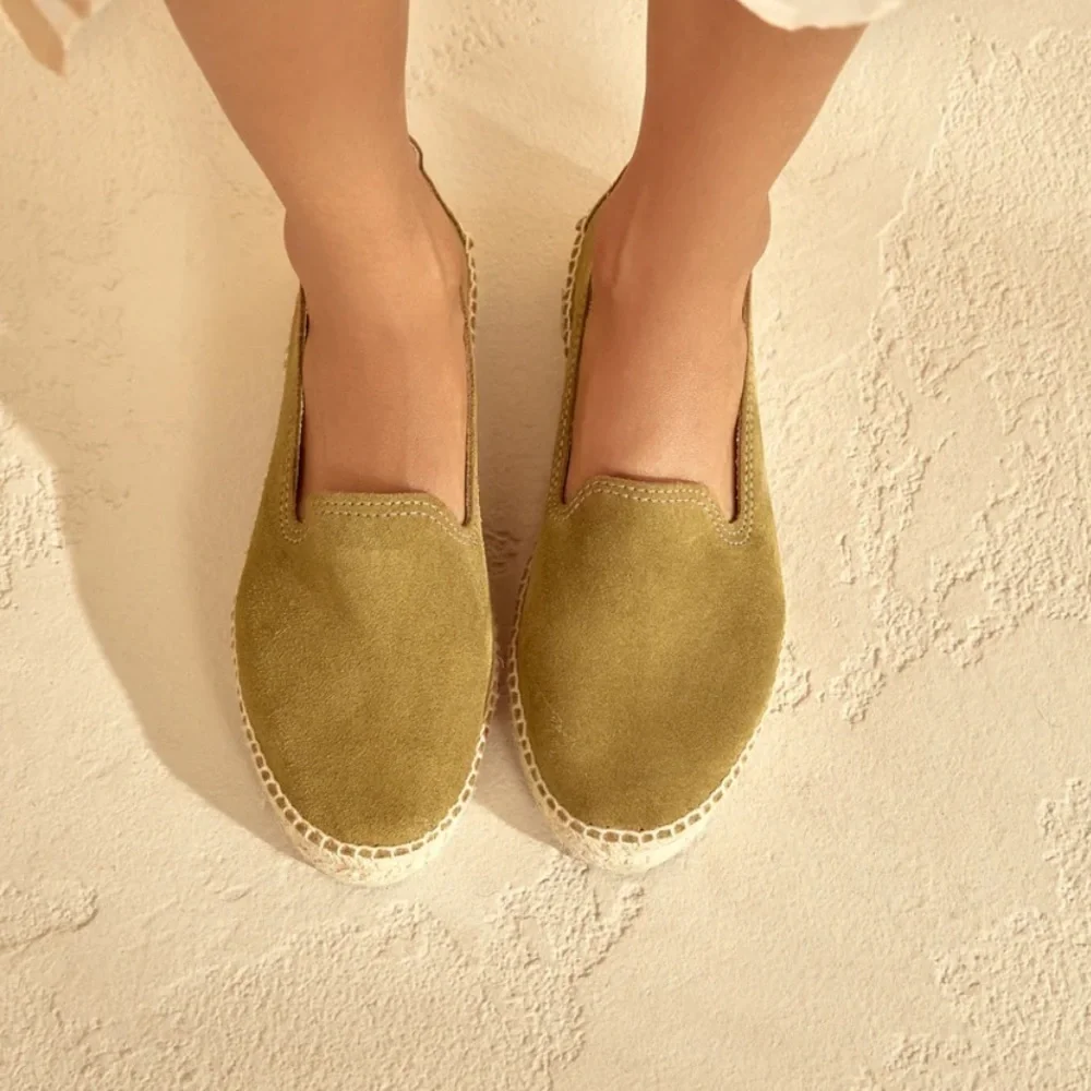 Manebi Suede Flat Espadrilles Hamptons 42